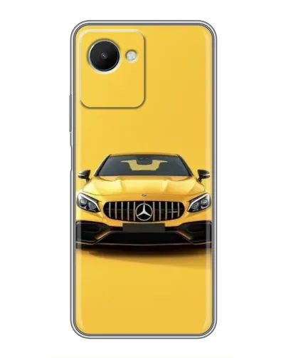Чехол для Realme C30s с картинкой «Желтый Mercedes GT»