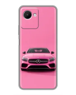Чохол для Realme C30s з картинкою «Рожевий Mercedes AMG»