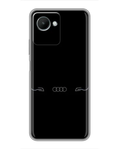 Чехол для Realme C30s с картинкой «Audi — световой подпись»