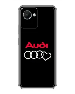 Чохол для Realme C30s з картинкою «Логотип Audi Heart»