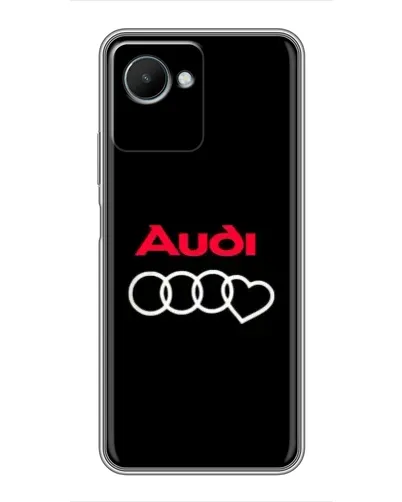 Чехол для Realme C30s с картинкой «Логотип Audi Heart»