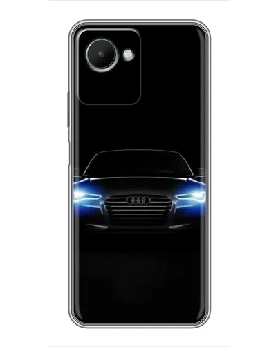 Чехол для Realme C30s с картинкой «Audi в неоне»