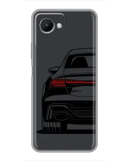 Чехол для Realme C30s с картинкой «Задняя часть Audi — арт»