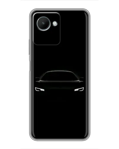Чехол для Realme C30s с картинкой «Взгляд Audi в темноте»