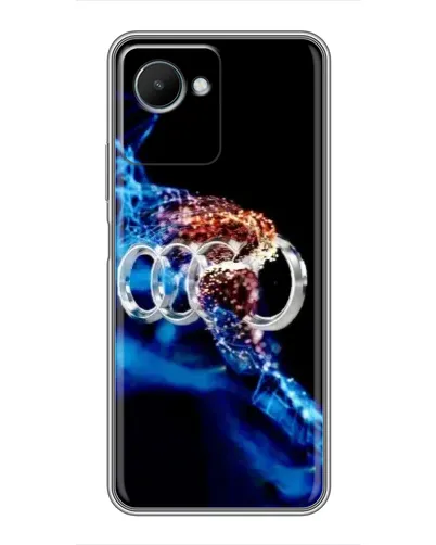 Чехол для Realme C30s с картинкой «Энергия лого Audi»