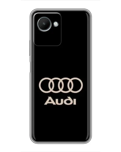 Чехол для Realme C30s с картинкой «Audi — золотой логотип»