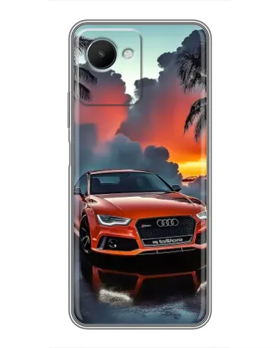 Чехол для Realme C30s с картинкой «Audi — закат»