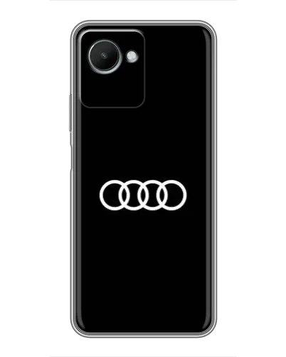 Чехол для Realme C30s с картинкой «Audi White Logo»