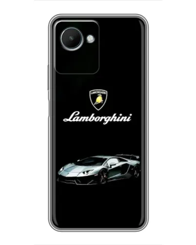 Чехол для Realme C30s с картинкой «Логотип Lamborghini классика»