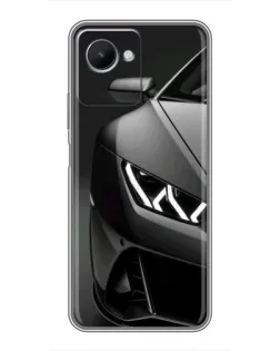 Чехол для Realme C30s с картинкой «Lamborghini фары детализация»