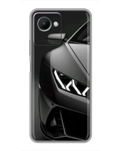 Чехол для Realme C30s с картинкой «Lamborghini фары детализация»