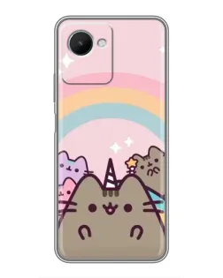Чехол для Realme C30s с картинкой «Единорог Pusheen»
