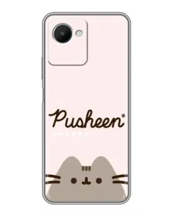 Чехол для Realme C30s с картинкой «Pusheen логотип»