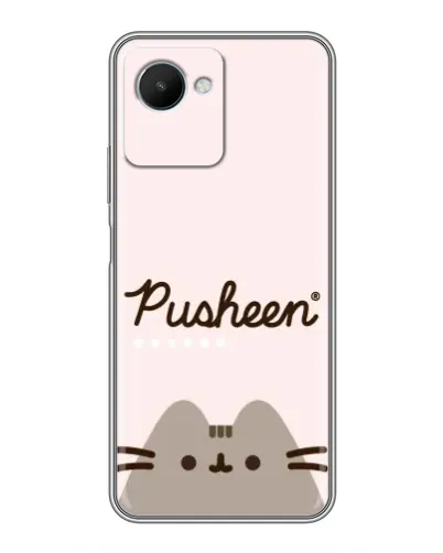 Чехол для Realme C30s с картинкой «Pusheen логотип»