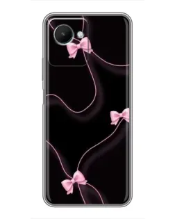 Чехол для Realme C30s с картинкой «Розовые ленты»