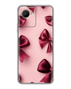 Чехол для Realme C30s с картинкой «Бордовый атлас»