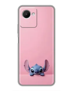 Чехол для Realme C30s с картинкой «Stitch выглядывает»