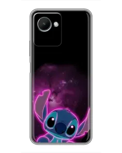 Чехол для Realme C30s с картинкой «Неоновый Stitch»
