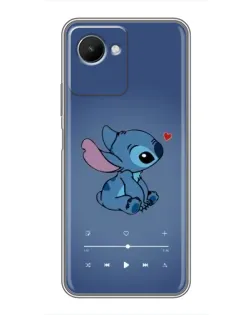 Чехол для Realme C30s с картинкой «Музыкальный Stitch»