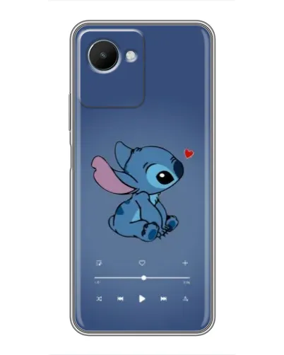 Чехол для Realme C30s с картинкой «Музыкальный Stitch»