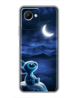 Чехол для Realme C30s с картинкой «Лунная ночь Стича»