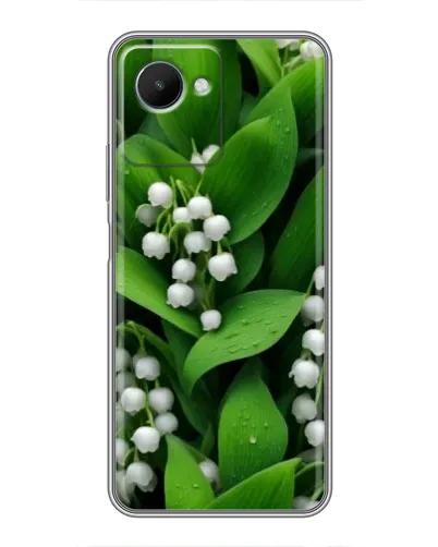Чехол для Realme C30s с картинкой «Ландыши в зелени»