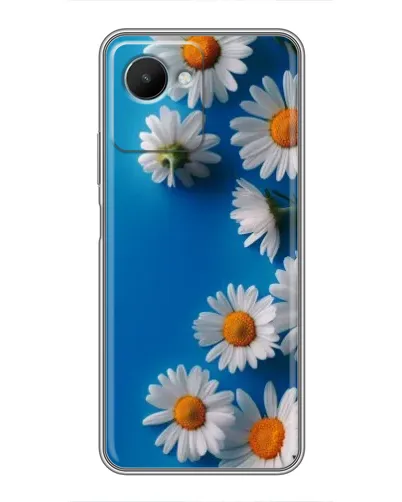 Чехол для Realme C30s с картинкой «Белоснежные маргаритки»