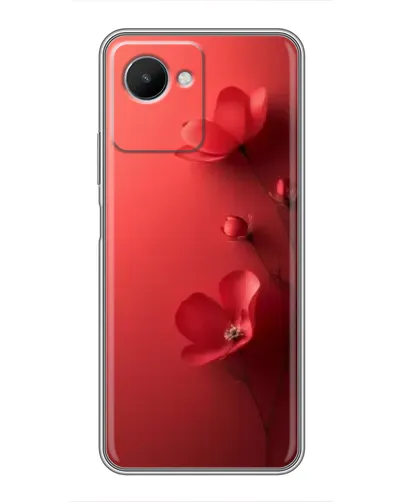 Чехол для Realme C30s с картинкой «Маковые соцветия»