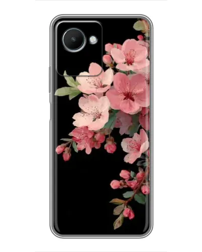 Чехол для Realme C30s с картинкой «Розовая ветка сакуры»