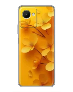 Чохол для Realme C30s з картинкою «Золоті пелюстки»