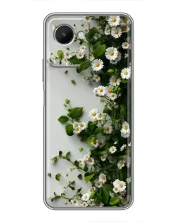 Чохол для Realme C30s з картинкою «Гілка дрібних білих квітів»