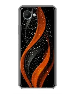 Чехол для Realme C30s с картинкой «Огненная звездная волна»