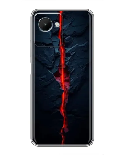Чехол для Realme C30s с картинкой «Kрасная лавовая трещина» Чехол для Realme C30s с картинкой «Kрасная лавовая трещина»