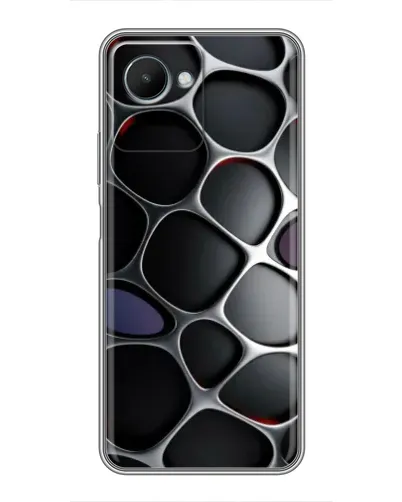 Чехол для Realme C30s с картинкой «Объемная темная решетка» Чехол для Realme C30s с картинкой «Объемная темная решетка»