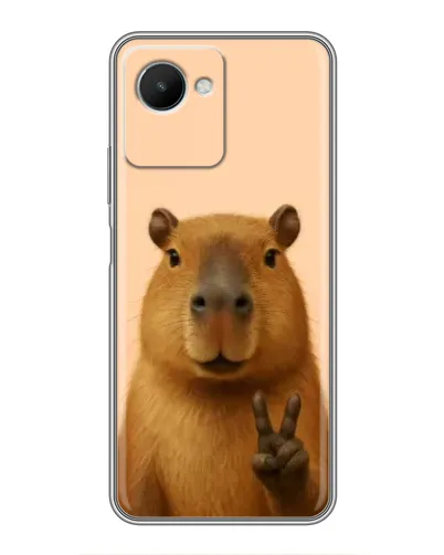Чехол для Realme C30s с картинкой «Капибара виктория» Чехол для Realme C30s с картинкой «Капибара виктория»