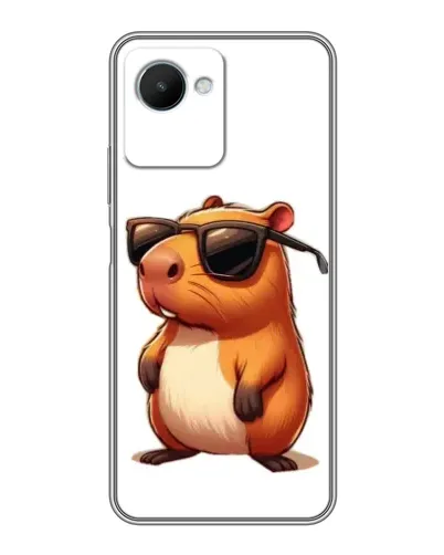 Чехол для Realme C30s с картинкой «Капибара в очках» Чехол для Realme C30s с картинкой «Капибара в очках»