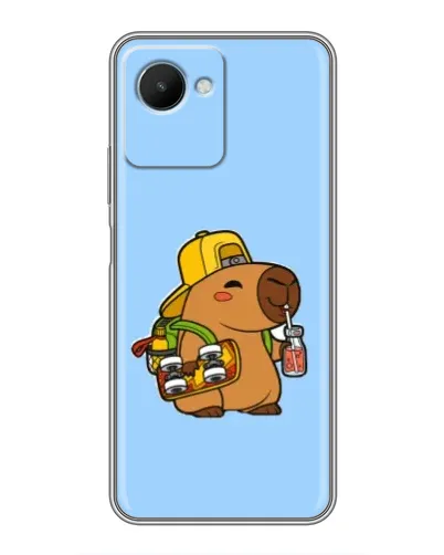 Чехол для Realme C30s с картинкой «Капибара на скейте» Чехол для Realme C30s с картинкой «Капибара на скейте»