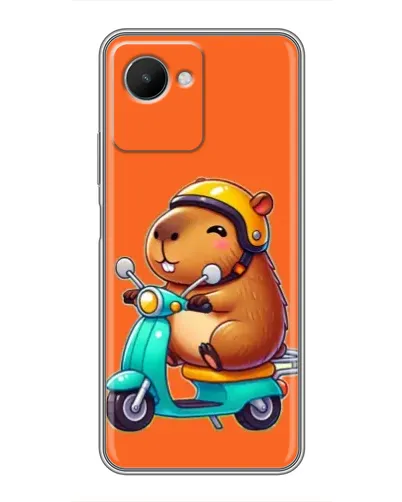 Чехол для Realme C30s с картинкой «Капибара на скутере» Чехол для Realme C30s с картинкой «Капибара на скутере»