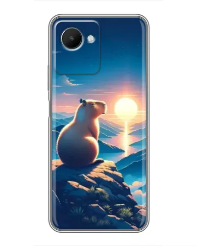Чехол для Realme C30s с картинкой «Закат солнца с капибарой» Чехол для Realme C30s с картинкой «Закат солнца с капибарой»