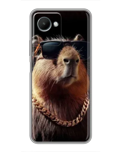 Чехол для Realme C30s с картинкой «Капибара золотая цепь» Чехол для Realme C30s с картинкой «Капибара золотая цепь»