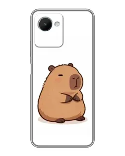 Чехол для Realme C30s с картинкой «Толстенькая капибара»