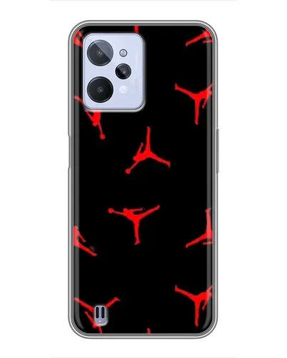 Чохол для Realme C31 з картинкою «Jordan Red Pattern» Чохол для Realme C31 з картинкою «Jordan Red Pattern»