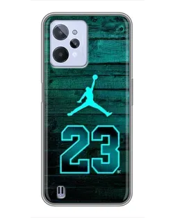 Чохол для Realme C31 з картинкою «Jordan Cyan 23»