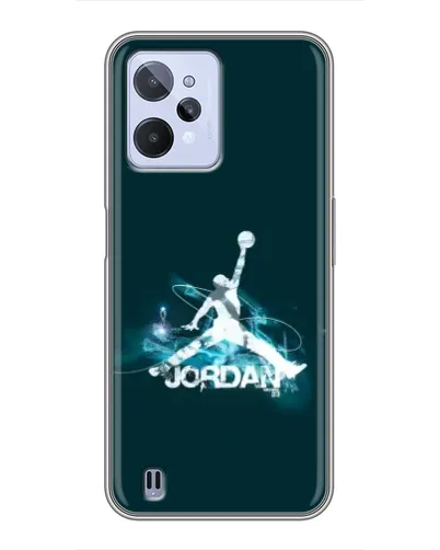 Чохол для Realme C31 з картинкою «Jordan Blue Fire» Чохол для Realme C31 з картинкою «Jordan Blue Fire»