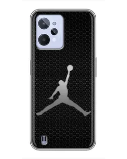 Чохол для Realme C31 з картинкою «Jordan Dark Carbon»