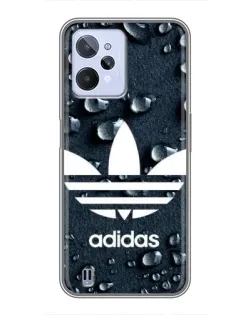 Чехол для Realme C31 с картинкой «Adidas Trefoil Blue»