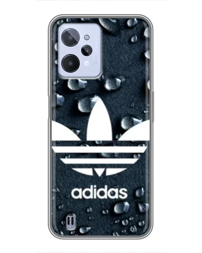 Чехол для Realme C31 с картинкой «Adidas Trefoil Blue»