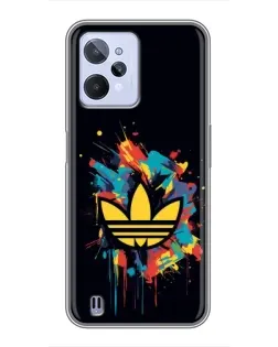 Чехол для Realme C31 с картинкой «Adidas Splash»