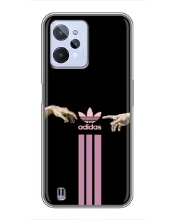 Чехол для Realme C31 с картинкой «Adidas Hands»