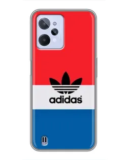 Чехол для Realme C31 с картинкой «Ретро блоки Adidas»